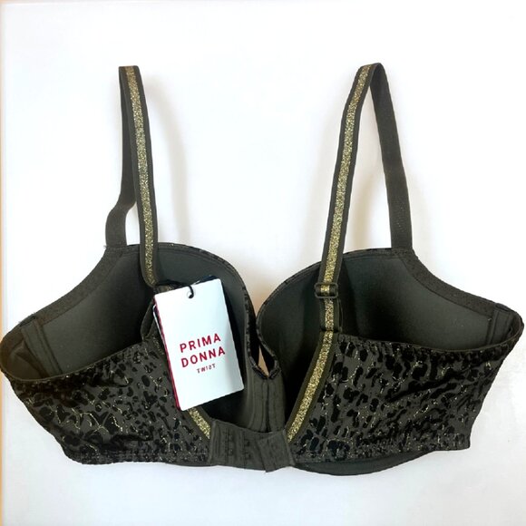 NWT Prima Donna Premium Balcony Bra Size 32E Twist Petit Bijou Padded - Reptile - Picture 4 of 7